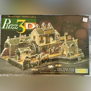Puzz3D Old Mill at Stony Creek VTG New Sealed